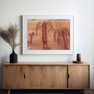 Buckhorn Tvätta Sprit Pictography Panel Utah Poster