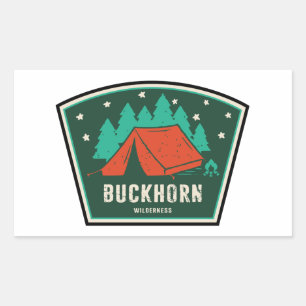 Buckhorn Wilderness Camping Rektangulärt Klistermärke