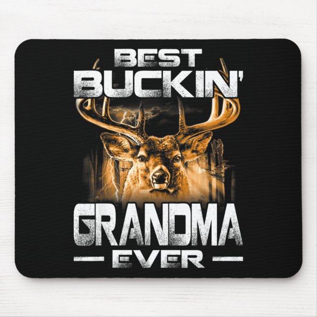 Buckin' Grandma Ever Shirt Deer Hunting Bucking Fa Musmatta (Framsidan)