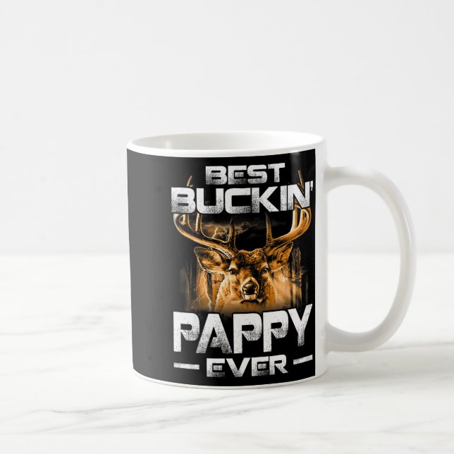 Buckin' Pappy Ever Shirt Deer Hunting Bucking Fath Kaffemugg (Höger)