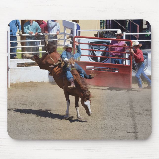 Bucking Bronco and Rodeo Cowboy #Gift Musmatta (Framsidan)