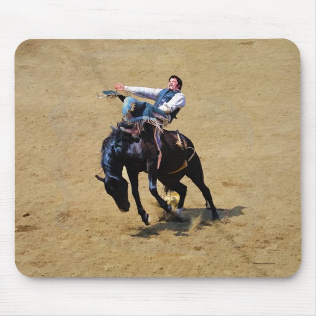 Bucking Bronco and Rodeo Cowboy #Gift Musmatta (Framsidan)