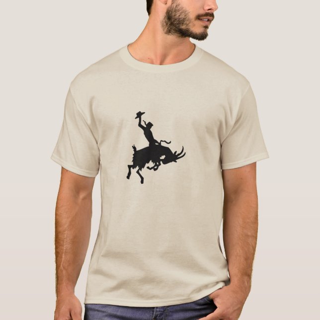 Bucking Bronco Billy Goat Tee (Framsida)
