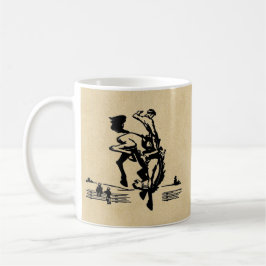 Bucking Bronco Horse and Rider Kaffemugg