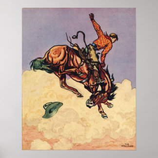 Bucking Bronco Poster