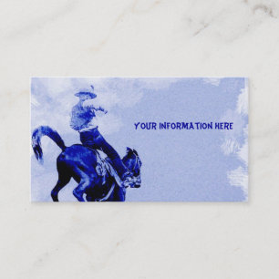 Bucking Bronco Vintage Affärskort Visitkort