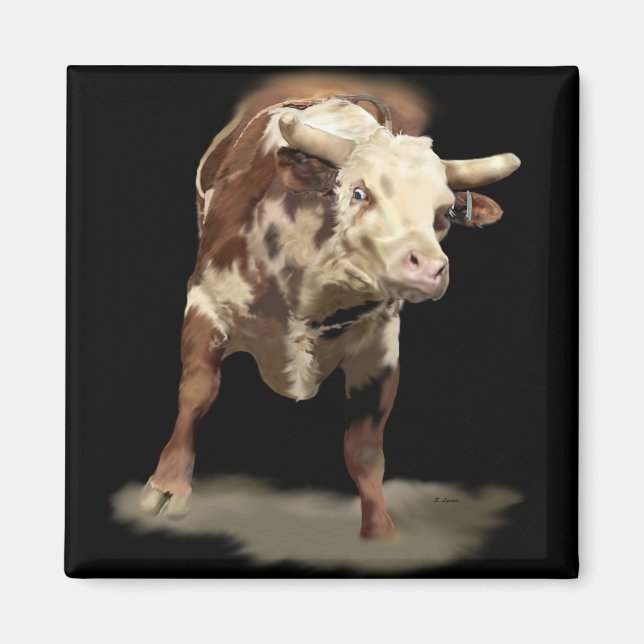 Bucking Bull Magnet (Framsidan)