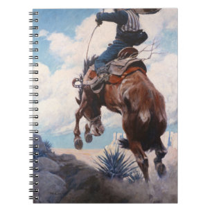 Bucking by Newell Convers Wyeth Anteckningsbok