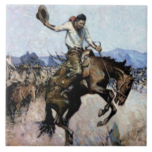 “Bucking on a Dime” av WHD Koerner Kakelplatta
