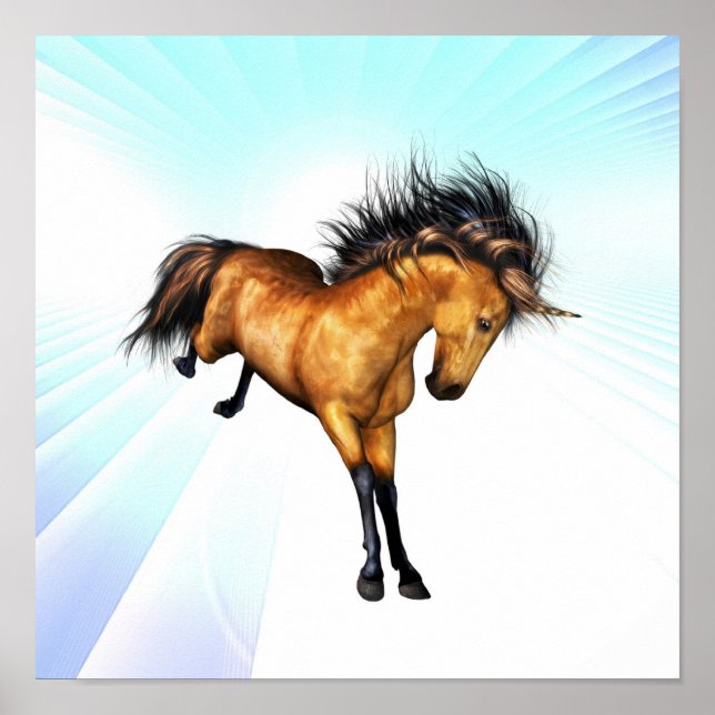 Bucking Unicorn Poster (Framsidan)