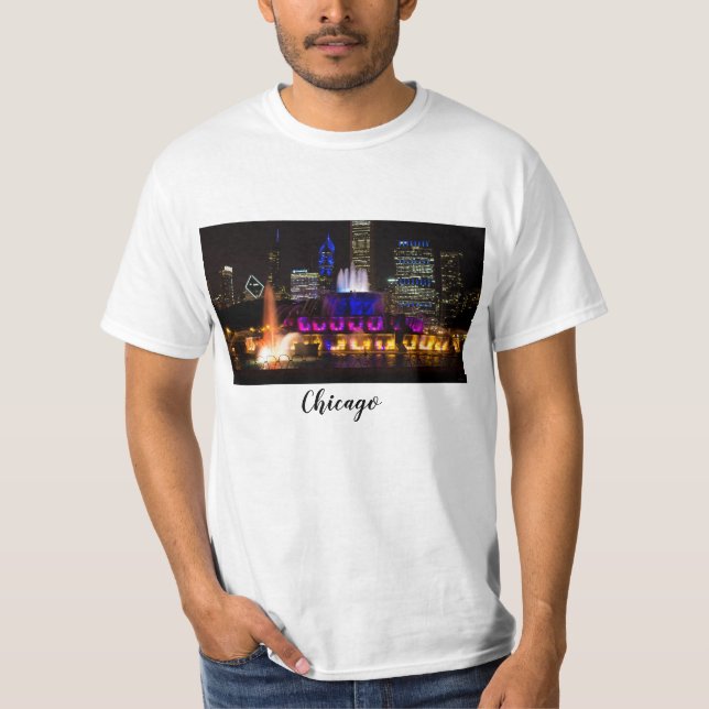 Buckingham Fontän Chicago T Shirt (Framsida)