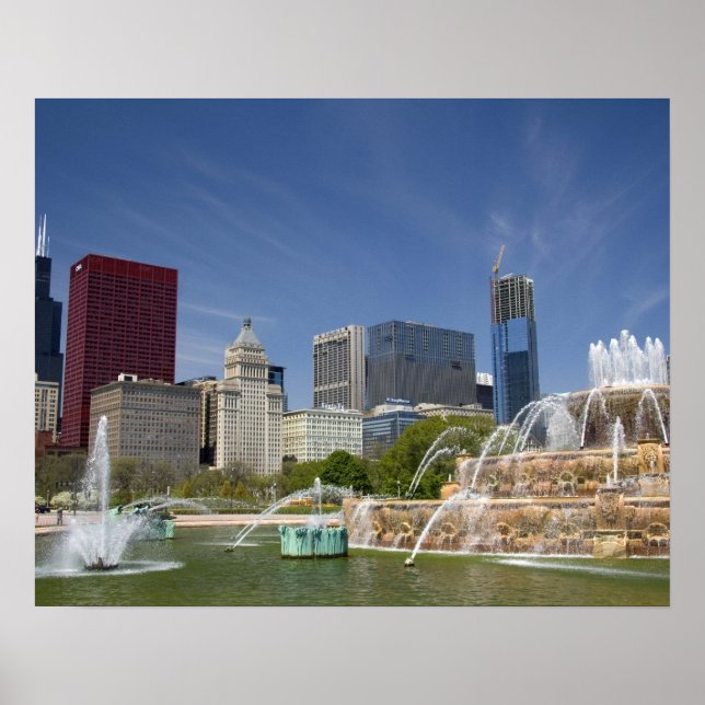 Buckingham Fontän i Grant Park, 2 Poster (Framsidan)