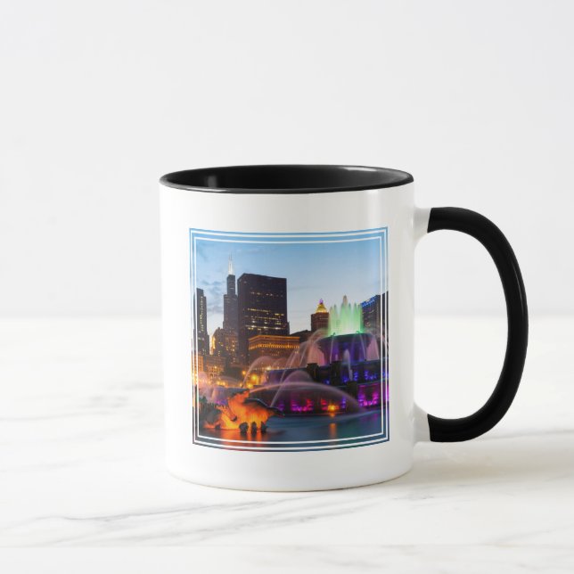 Buckingham Fontän lit på natten Mugg (Höger)