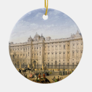 Buckingham Palace c.1862 (färglithoen) Julgransprydnad Keramik