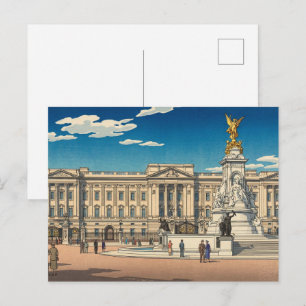 Buckingham Palace Japans Träblocktryck Vykort