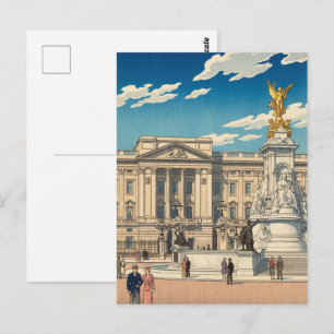 Buckingham Palace Japans Träblocktryck Vykort