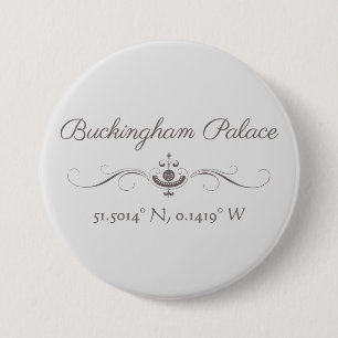 Buckingham Palace Latitude och Longitud Knapp