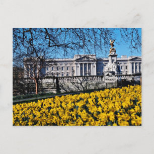 Buckingham Palace, London-blommor Vykort
