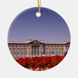 Buckingham Palace London, England blommor Julgransprydnad Keramik