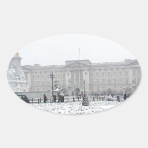 Buckingham Palace London Ovalt Klistermärke