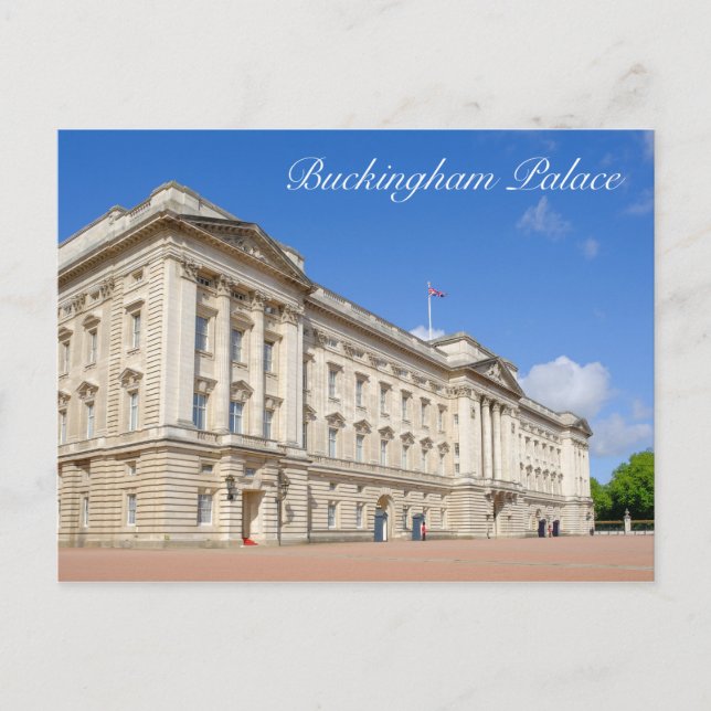 Buckingham Palace, London UK Postcard Vykort (Framsida)