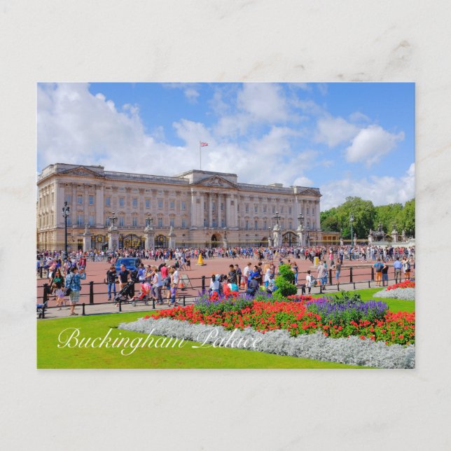 Buckingham Palace, London UK Postcard Vykort (Framsida)