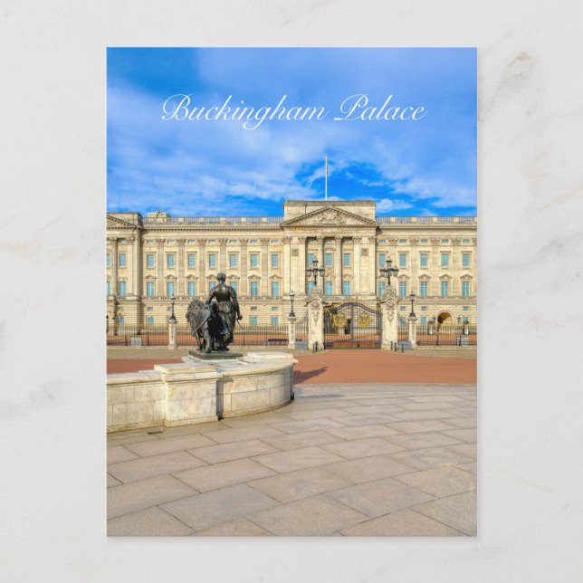 Buckingham Palace, London UK Postcard Vykort (Framsida)