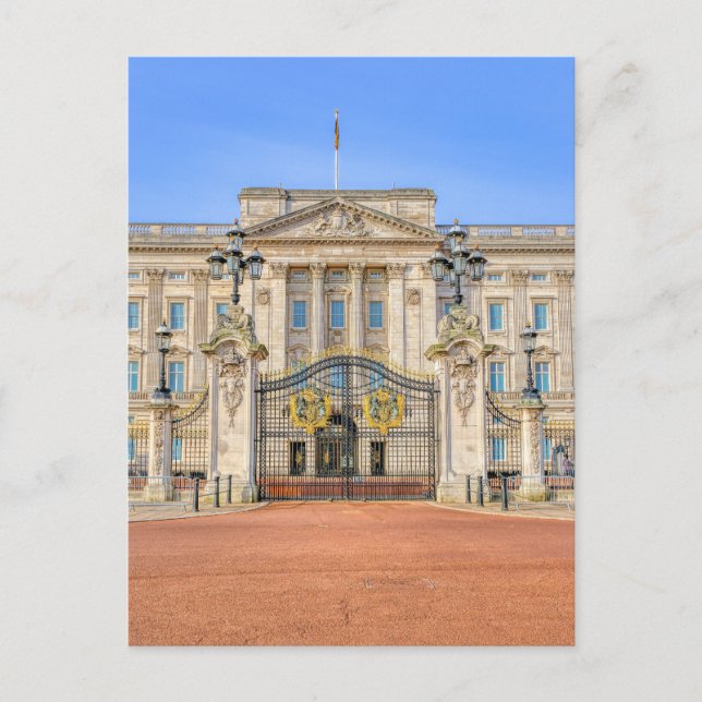 Buckingham Palace, London UK Postcard Vykort (Framsida)