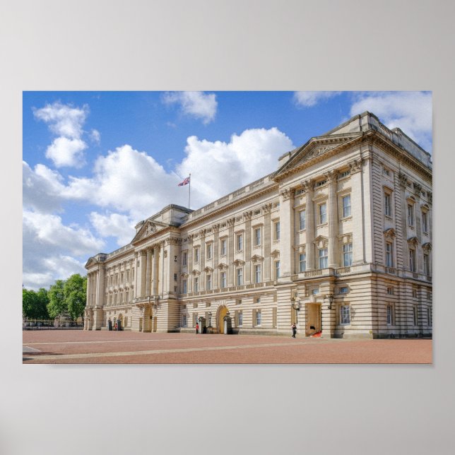 Buckingham Palace, London UK Poster (Framsidan)
