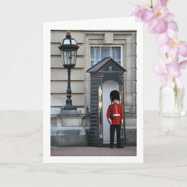 Buckingham Palace Queen's Guard på Sentry Box Kort (Orkide)
