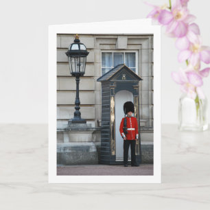 Buckingham Palace Queen's Guard på Sentry Box Kort