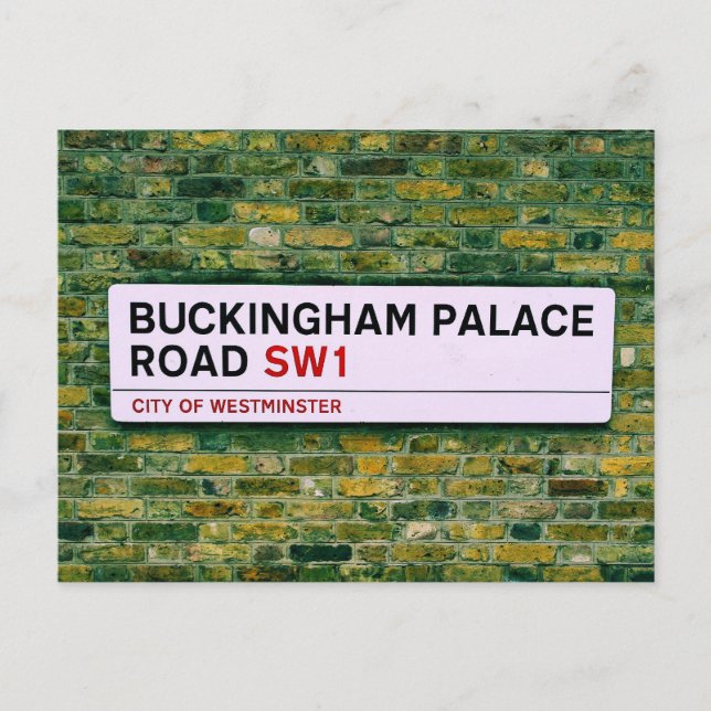 Buckingham Palace Road - London Vykort (Framsida)