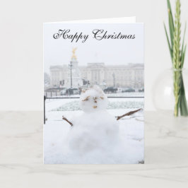 Buckingham Palace snögubbe London Helgkort