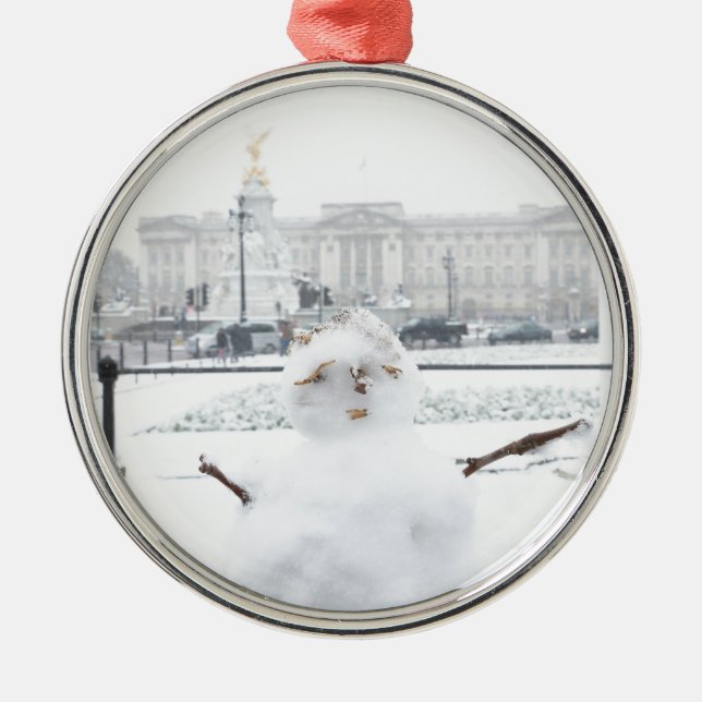 Buckingham Palace snögubbe London Julgransprydnad Metall (Framsidan)