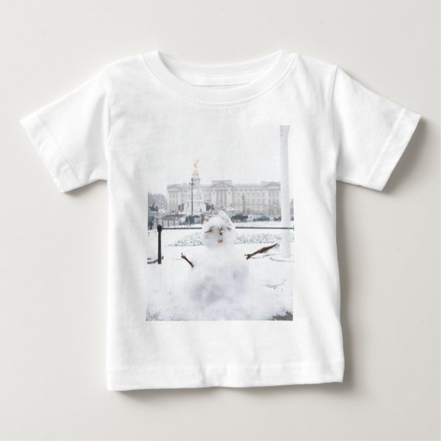 Buckingham Palace snögubbe London T-shirt (Framsida)