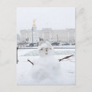 Buckingham Palace snögubbe London Vykort