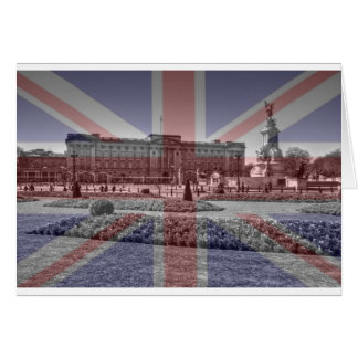 Buckingham Palace Union Jack Flagga Hälsningskort