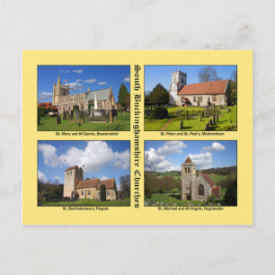 Buckinghamshire kyrkor vykort