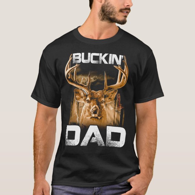 Buckin'pappa Hunter T-shirt (Framsida)