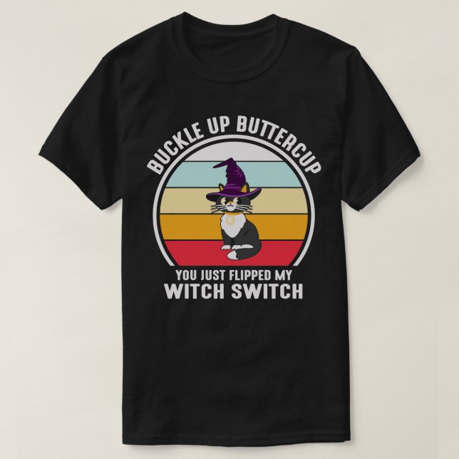 Buckla uppåt-knapp 1 t shirt (Design framsida)