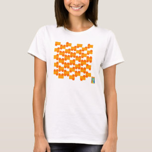 Buckla ut drar upp konturernaa av babyen - docka tee shirt