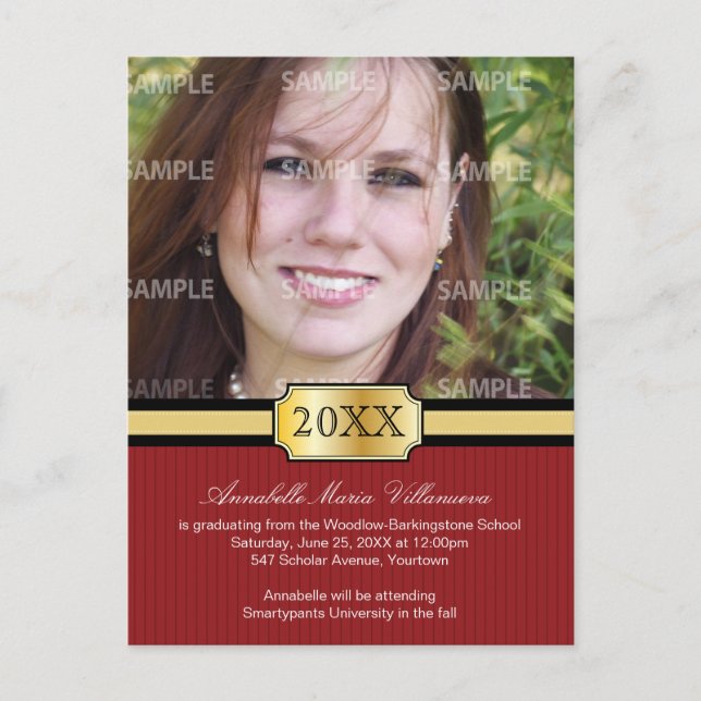 Buckle Band Studenten-meddelande - vykort (Framsida)