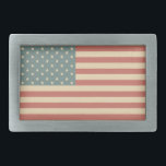 Buckle för amerikansk Flagga Bälte<br><div class="desc">Mutta skuggor av rött,  blått och kräm ge i det här amerikanska Flagga-bälte-gaffeln...  - ... en känsla av vintage. Designen kommer från originalteckningen.</div>