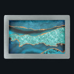 Buckle för Teal Blue Guld Glitter Marble Bälte<br><div class="desc">Bälte med Agate Teal Blue Guld Glitter Marble Aqua Turcos Geode Anpassade Gift - eller lägg till ditt namn / text - Gör din Speciella klåglgåva från Bälte! Ändra storlek och flytta eller ta bort/lägg till text/inslag med Anpassning verktyg ! Utformad av MIGNED! Se mina andra projekt/design och målningar. Du...</div>