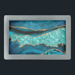 Buckle för Teal Blue Guld Glitter Marble Bälte<br><div class="desc">Bälte med Agate Teal Blue Guld Glitter Marble Aqua Turcos Geode Anpassade Gift - eller lägg till ditt namn / text - Gör din Speciella klåglgåva från Bälte! Ändra storlek och flytta eller ta bort/lägg till text/inslag med Anpassning verktyg ! Utformad av MIGNED! Se mina andra projekt/design och målningar. Du...</div>