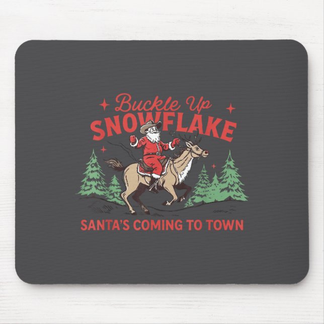 Buckle-up Snowflake Santa's Coming Soon Western Ch Musmatta (Framsidan)