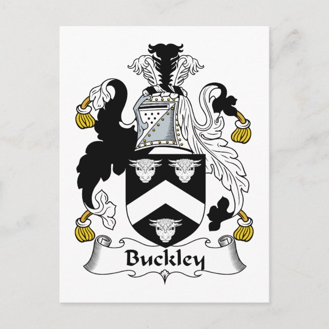 Buckley Family Crest Vykort (Framsida)