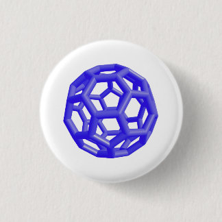 Buckminsterfullerene molekyl (blått) knapp