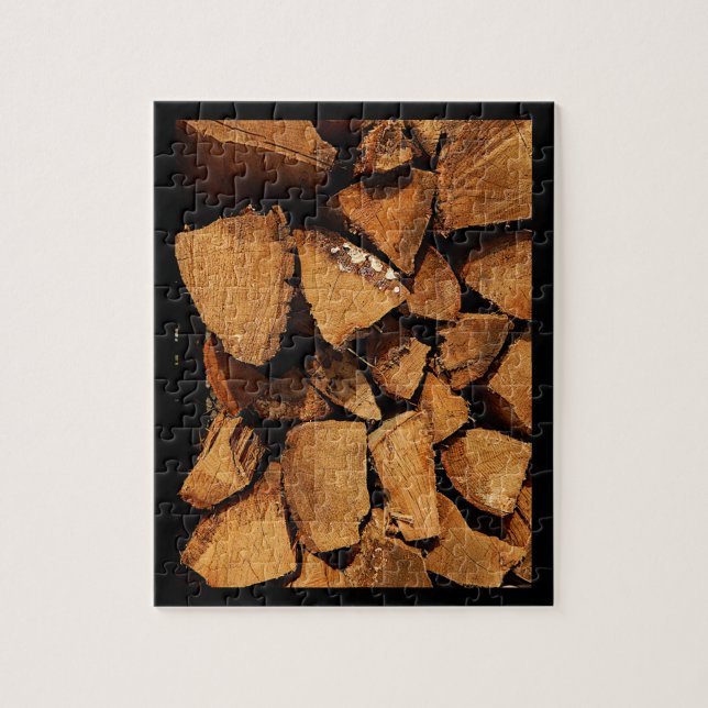 Bucks County Fireplace Wood Jigszle Puzzle Pussel (Vertikal)