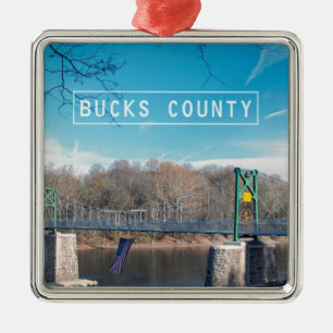 Bucks County. Julgransprydnad Metall